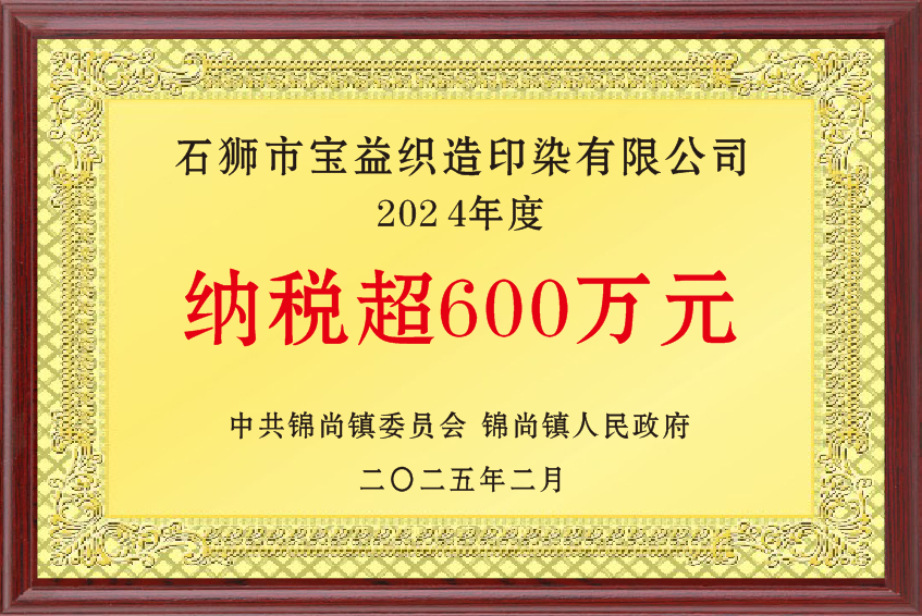2024纳税超600万